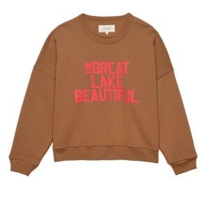 NWT The Great Lake Beautiful Teammate Sweatshirt Bright Maple Size 3